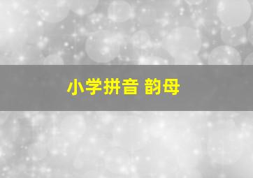 小学拼音 韵母